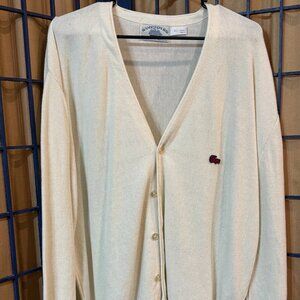 Vintage Hampton Bay Trading Company Cardigan XL Lacoste Logo Sweater